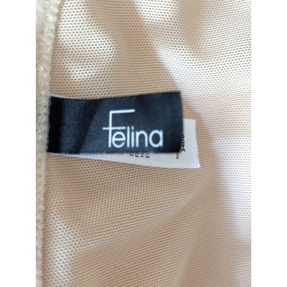 FELINA Size 34DD Nude Essentials Seamless Hidden Wire Bustier Bra Bridal Hoco - Picture 6 of 7